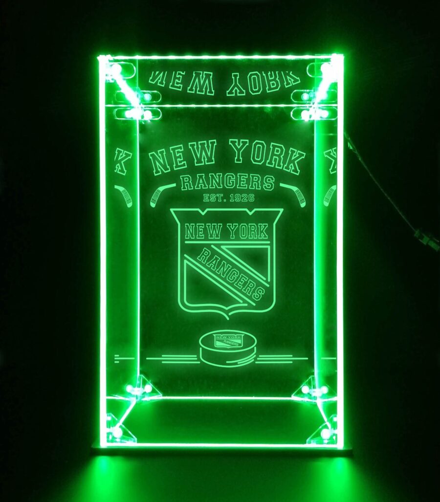 Led Display Case For New York Rangers Sports Memorabilia - Image 2