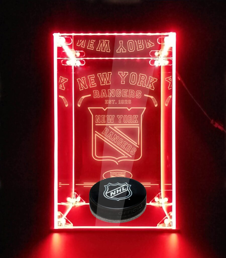 Led Display Case For New York Rangers Sports Memorabilia - Image 5