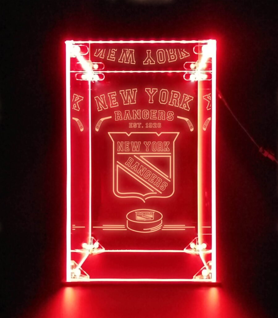 Led Display Case For New York Rangers Sports Memorabilia - Image 3