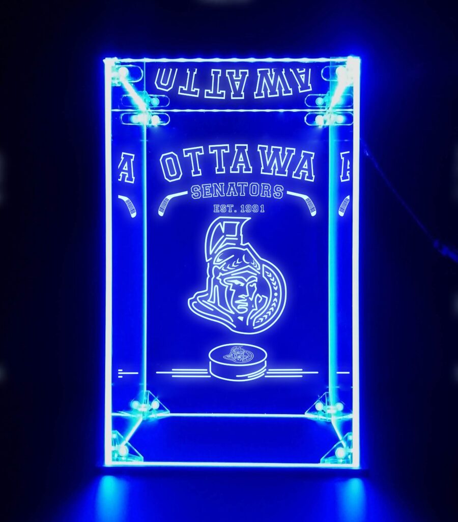 Led Display Case For Ottawa Senators Sports Memorabilia