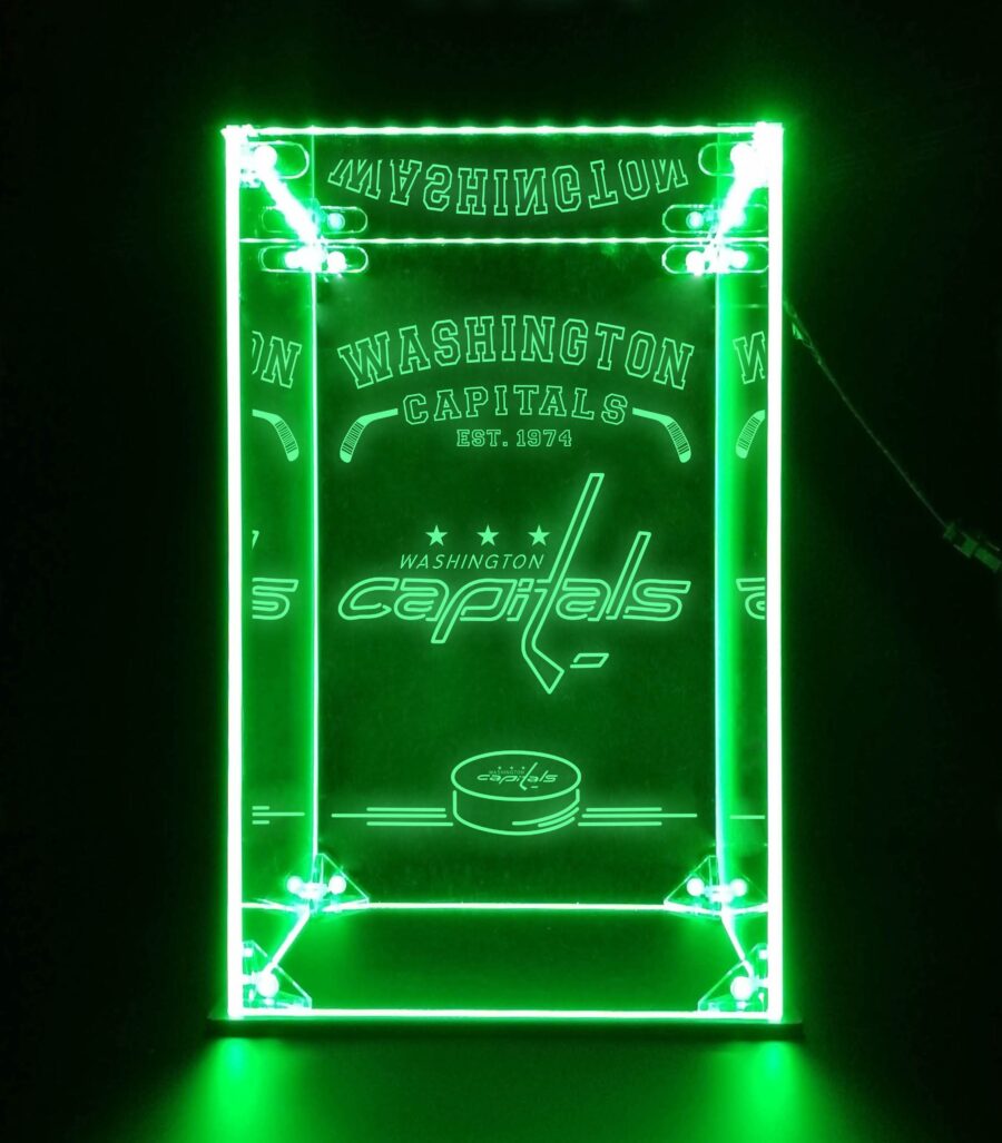 Led Display Case For Washington Capitals Sports Memorabilia - Image 2