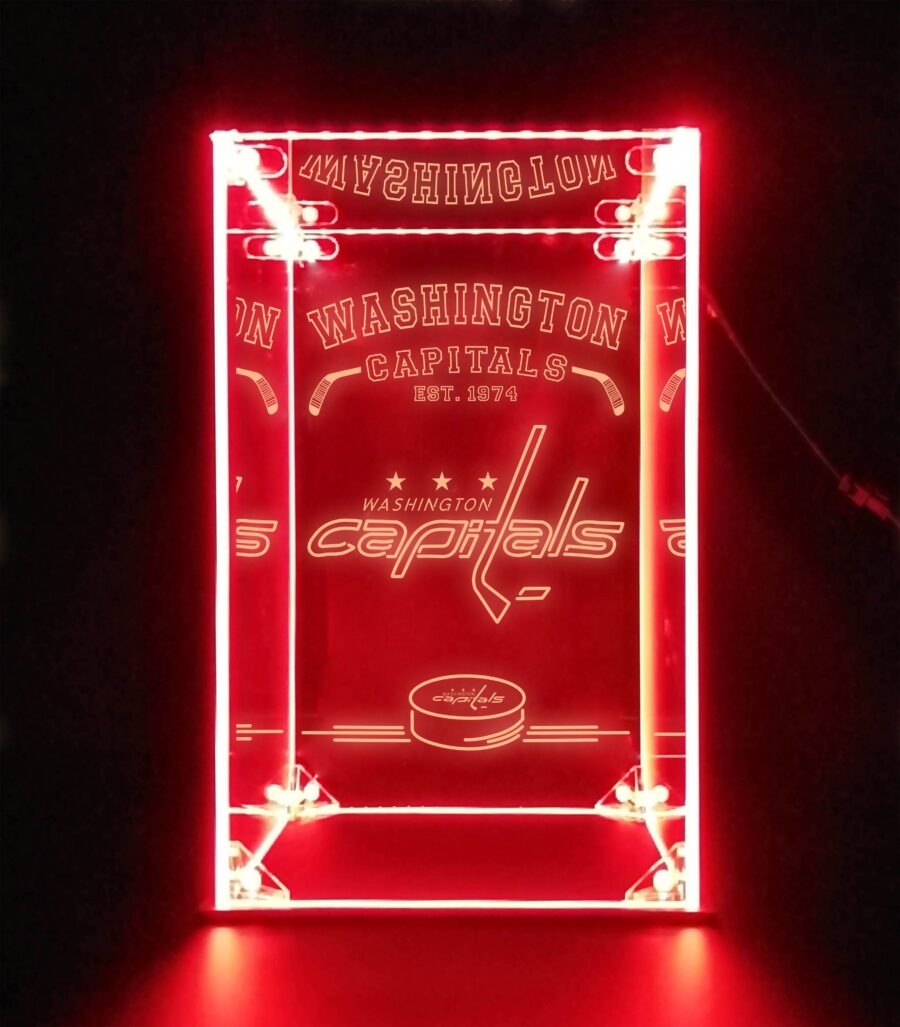 Led Display Case For Washington Capitals Sports Memorabilia - Image 3