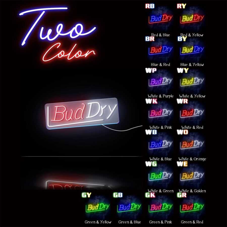 Bud Dry Large Flex Neon Led Sign - Image 5