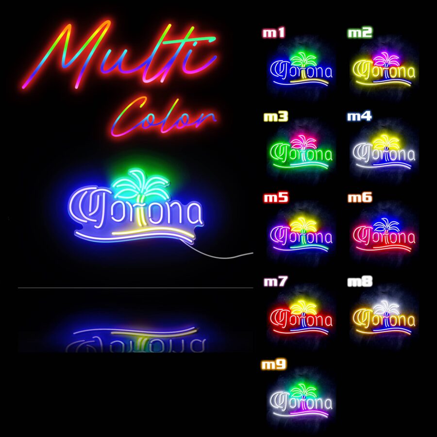 Corona Extra With Palm Tree Large Flex Neon Led Sign - Image 5