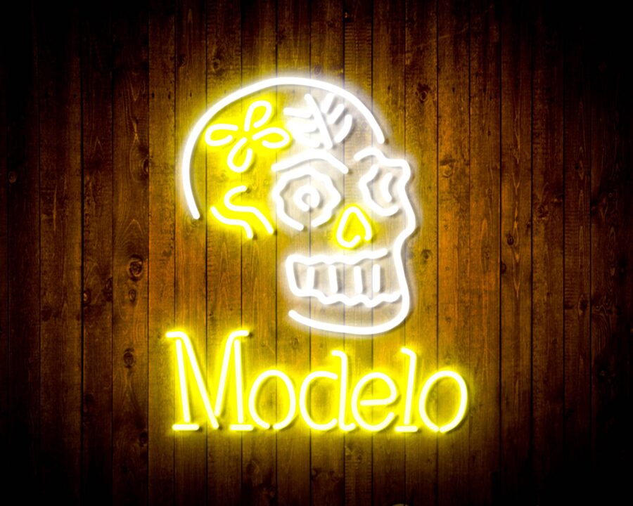 Modelo Beer With Skull Handmade Neon Flex Led Sign - Image 18