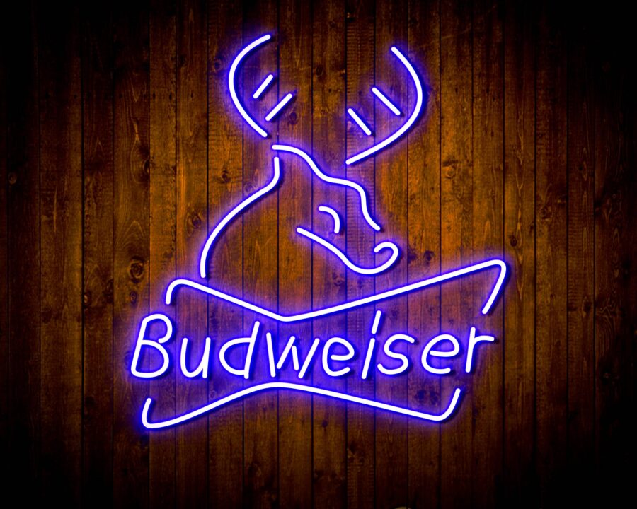 Budweiser Deer Bar Handmade Neon Flex Led Sign - Image 24