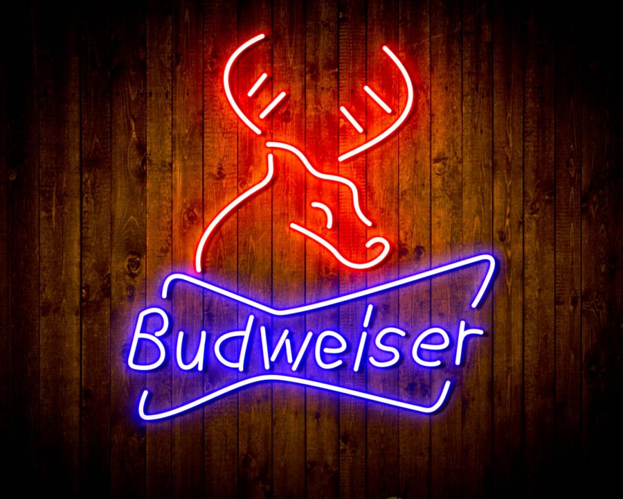 Budweiser Deer Bar Handmade Neon Flex Led Sign - Image 10