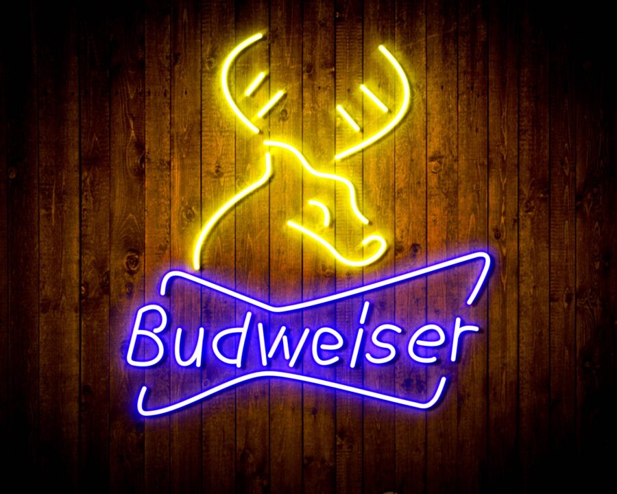 Budweiser Deer Bar Handmade Neon Flex Led Sign - Image 17