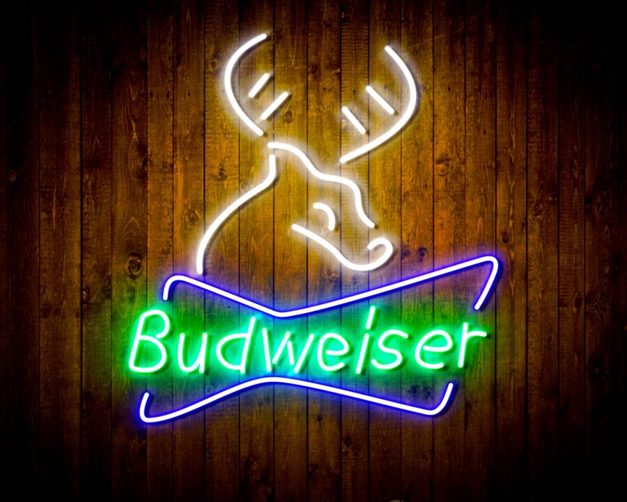 Budweiser Deer Bar Handmade Neon Flex Led Sign - Image 3