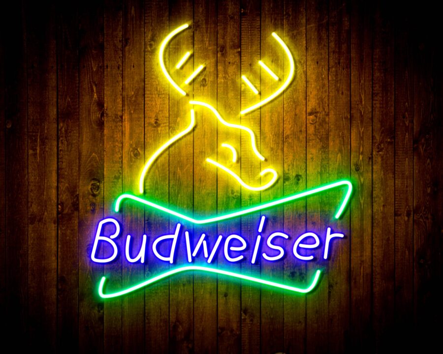 Budweiser Deer Bar Handmade Neon Flex Led Sign - Image 6