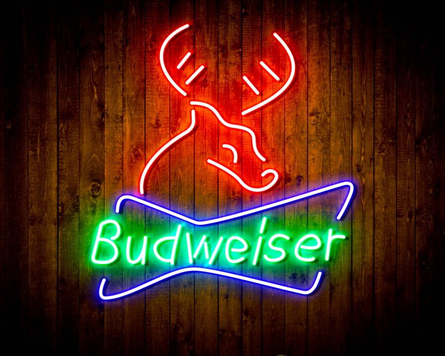 Budweiser Deer Bar Handmade Neon Flex Led Sign - Image 8
