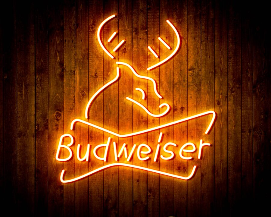 Budweiser Deer Bar Handmade Neon Flex Led Sign - Image 26