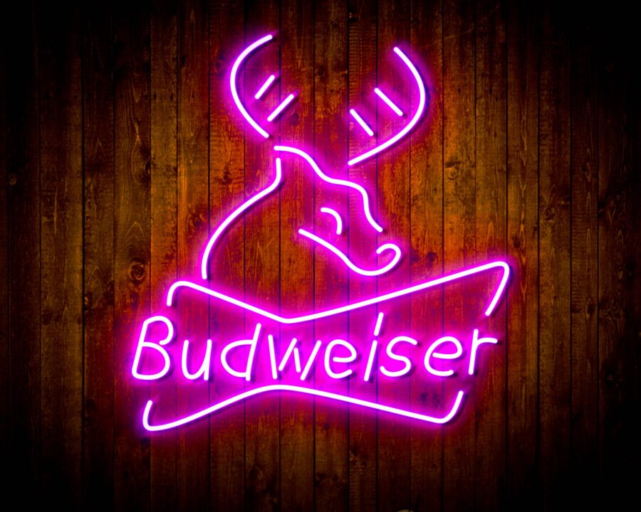 Budweiser Deer Bar Handmade Neon Flex Led Sign - Image 28