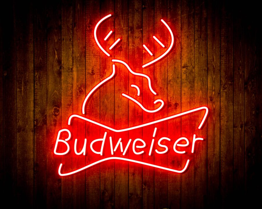 Budweiser Deer Bar Handmade Neon Flex Led Sign - Image 25