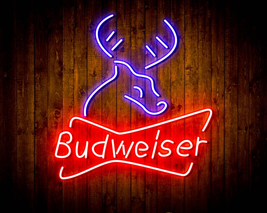 Budweiser Deer Bar Handmade Neon Flex Led Sign - Image 11