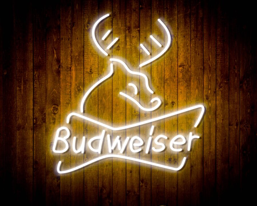 Budweiser Deer Bar Handmade Neon Flex Led Sign - Image 29