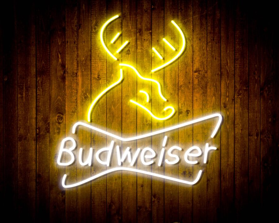 Budweiser Deer Bar Handmade Neon Flex Led Sign - Image 18