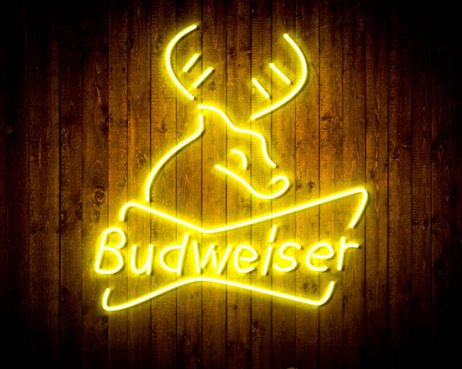 Budweiser Deer Bar Handmade Neon Flex Led Sign - Image 31