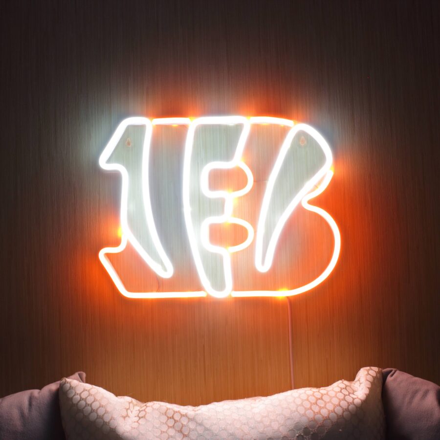 Cincinnati Bengals Sport Dynamic Rgb Edge Lit Led Sign Style 4