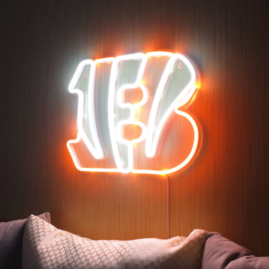 Cincinnati Bengals Sport Dynamic Rgb Edge Lit Led Sign Style 4 - Image 2