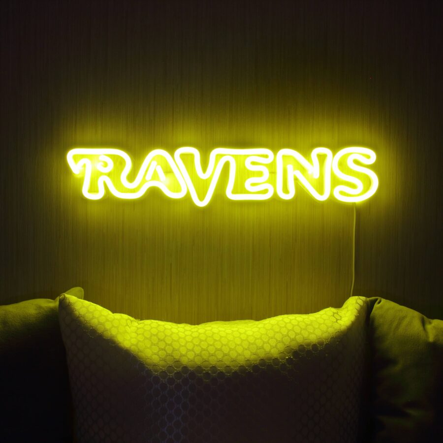 Ravens Large Flex Neon Led Sign