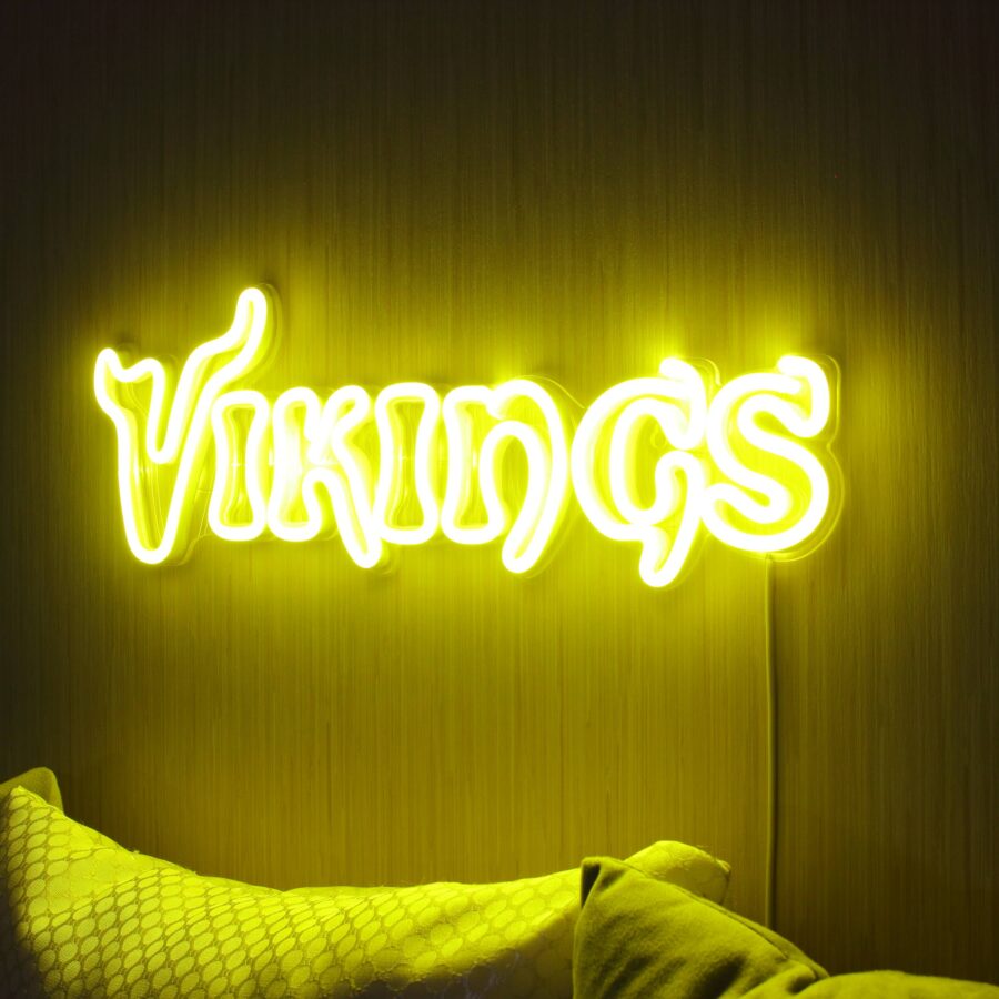 Minnesota Vikings Large Flex Neon Led Sign Style 5 - Image 2
