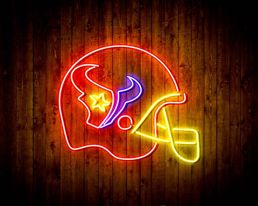Helmet Houston Texans Bar Neon Flex Led Sign - Image 2