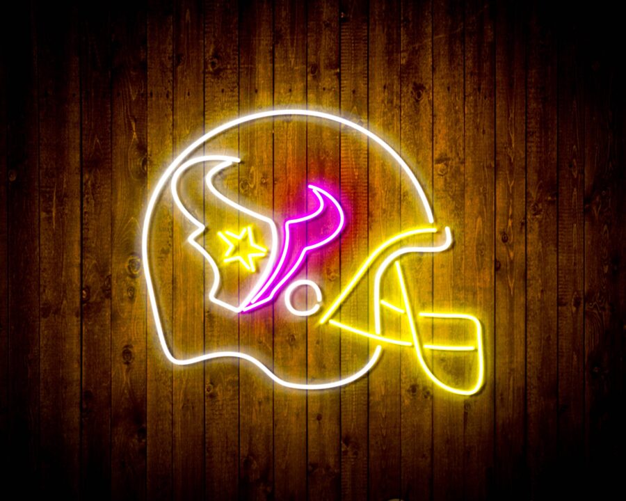 Helmet Houston Texans Bar Neon Flex Led Sign - Image 3
