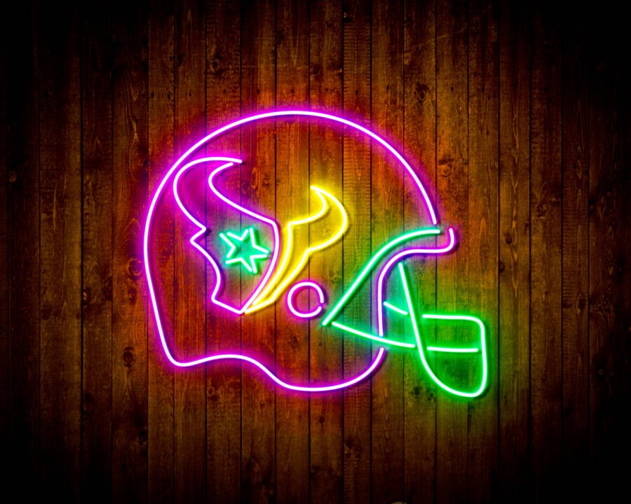 Helmet Houston Texans Bar Neon Flex Led Sign - Image 4
