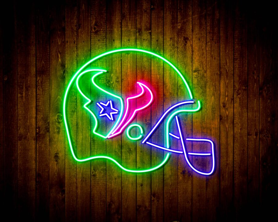 Helmet Houston Texans Bar Neon Flex Led Sign - Image 6