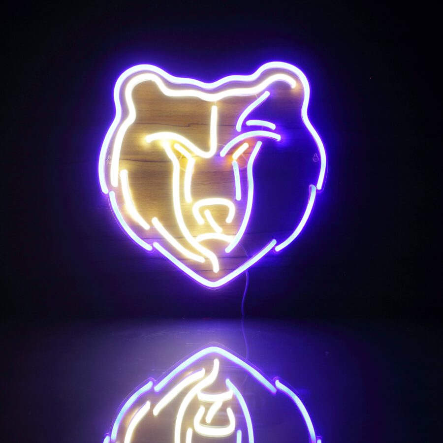 Memphis Grizzlies Bar Neon Flex Led Sign Style 4