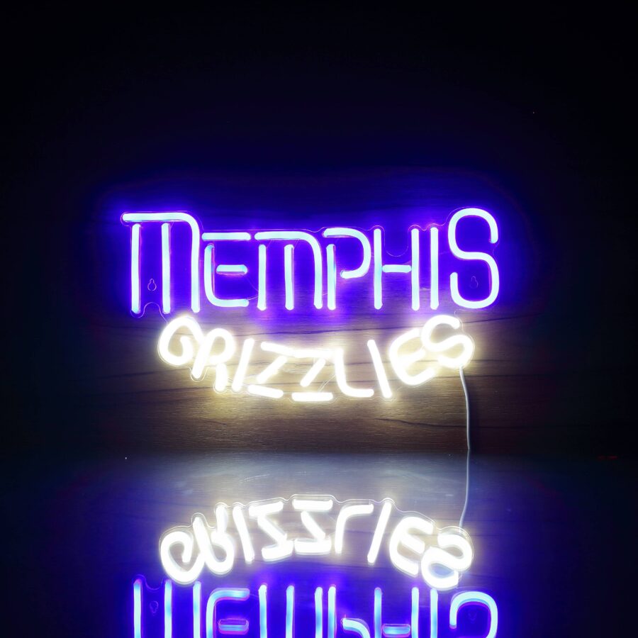 Memphis Grizzlies Bar Neon Flex Led Sign
