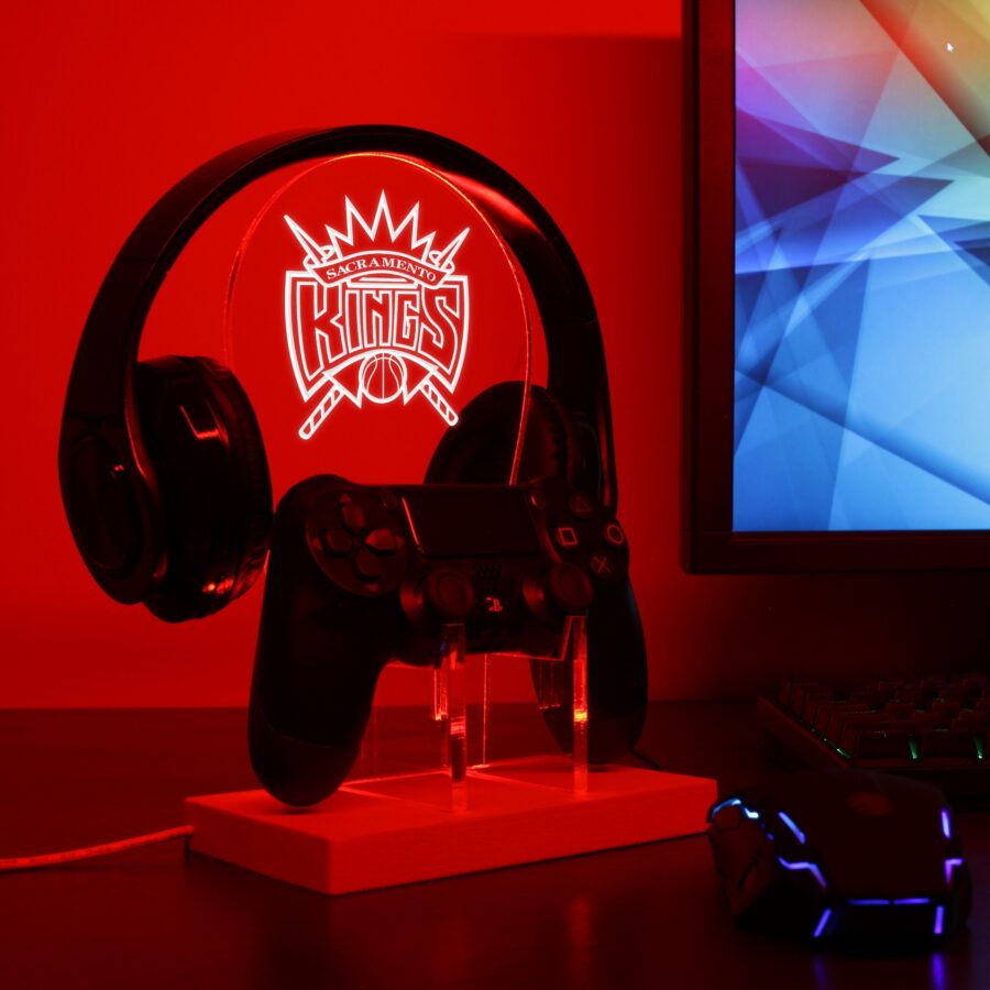Sacramento Kings Led Gaming Headset Controller Stand - Image 2