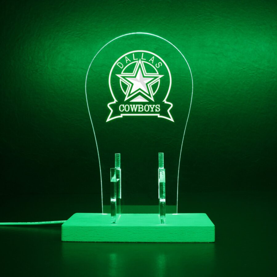 Dallas Cowboys Rgb Led Gaming Headset Controller Stand Style 2 - Image 5