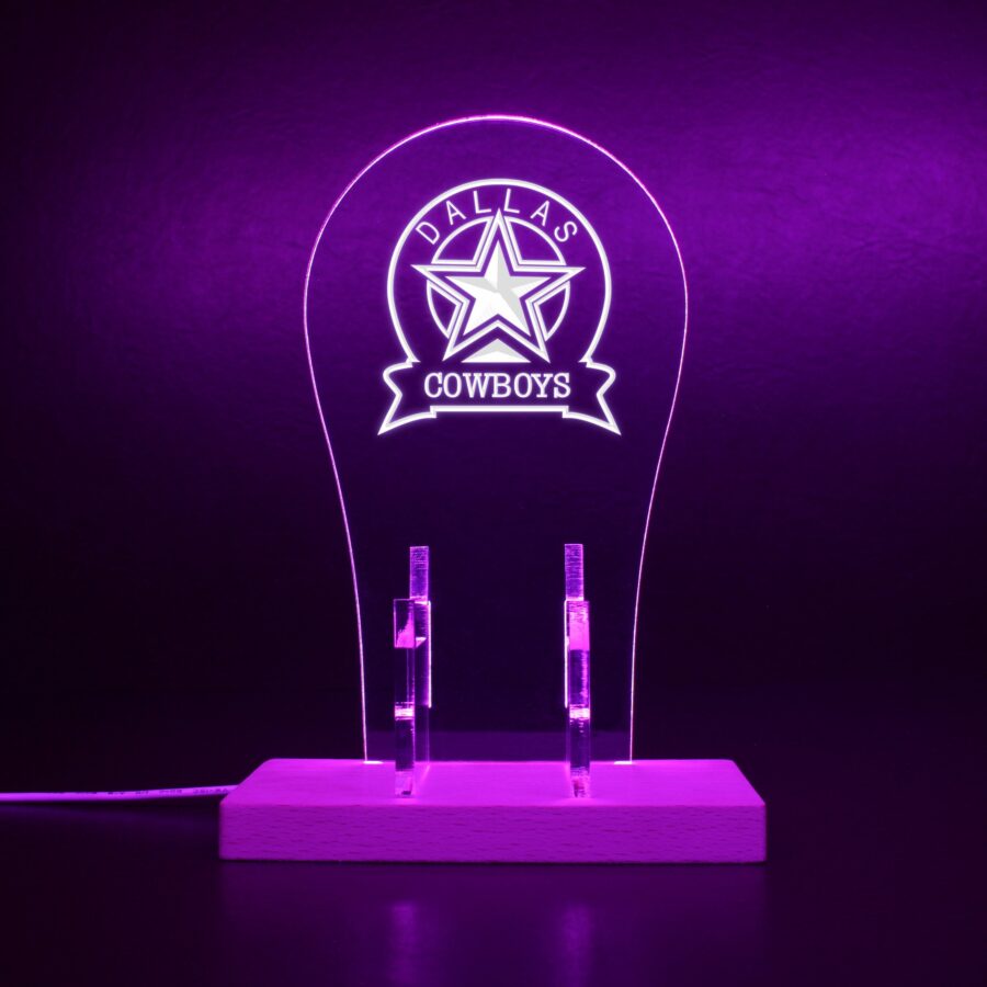 Dallas Cowboys Rgb Led Gaming Headset Controller Stand Style 2 - Image 7