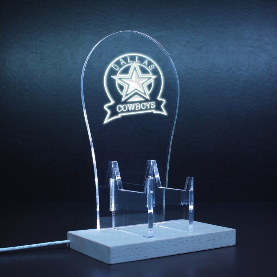 Dallas Cowboys Rgb Led Gaming Headset Controller Stand Style 2 - Image 9