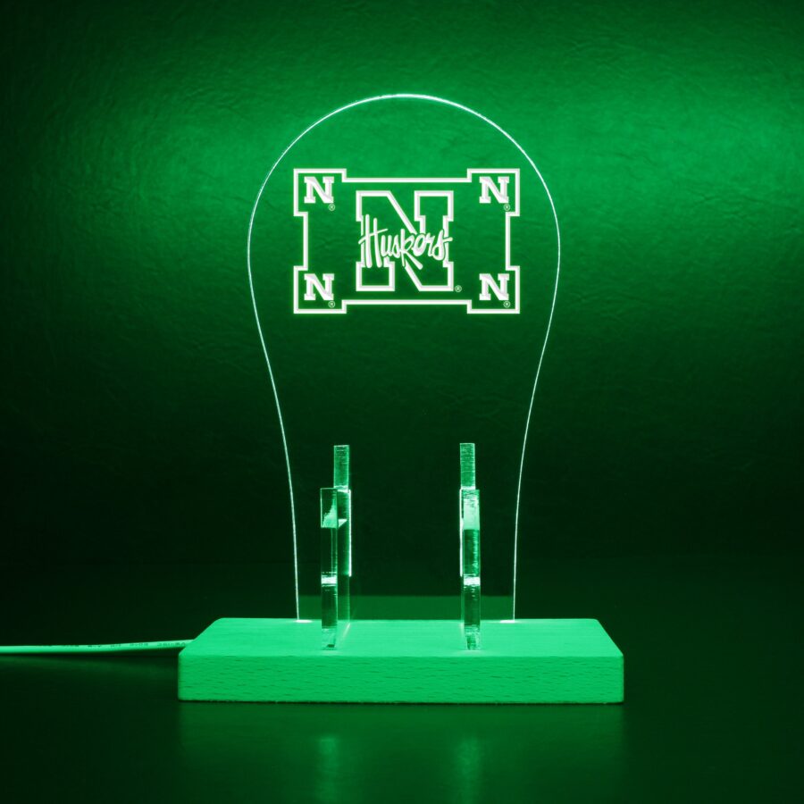 University Nebraska Husker Led Gaming Headset Controller Stand - Image 7