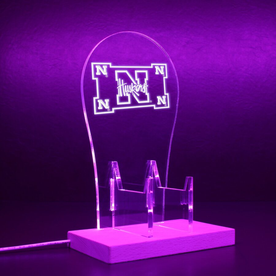 University Nebraska Husker Led Gaming Headset Controller Stand - Image 8
