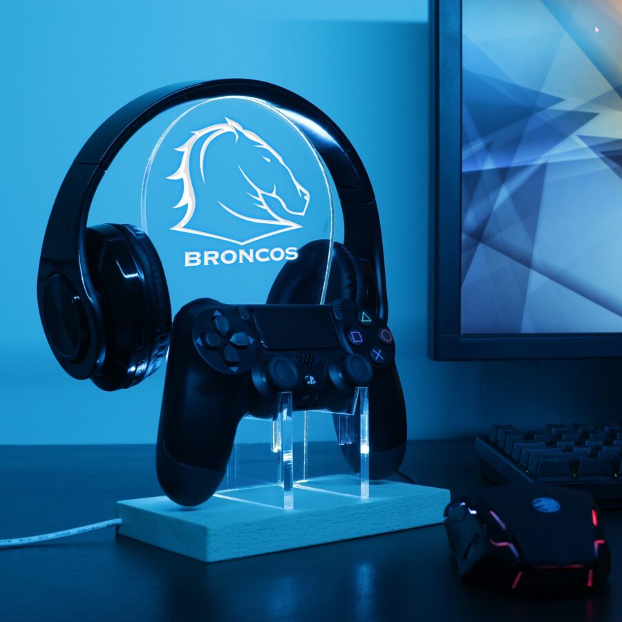 Brisbane Broncos Led Gaming Headset Controller Stand