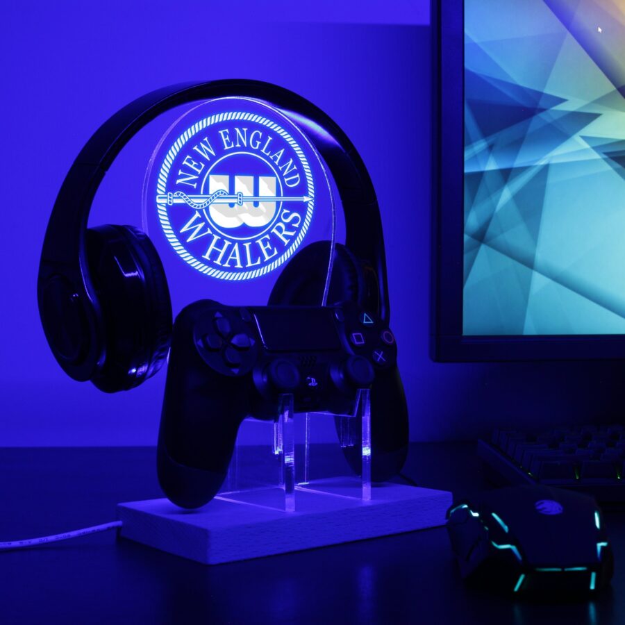 New England Whalers Led Gaming Headset Controller Stand - Image 2