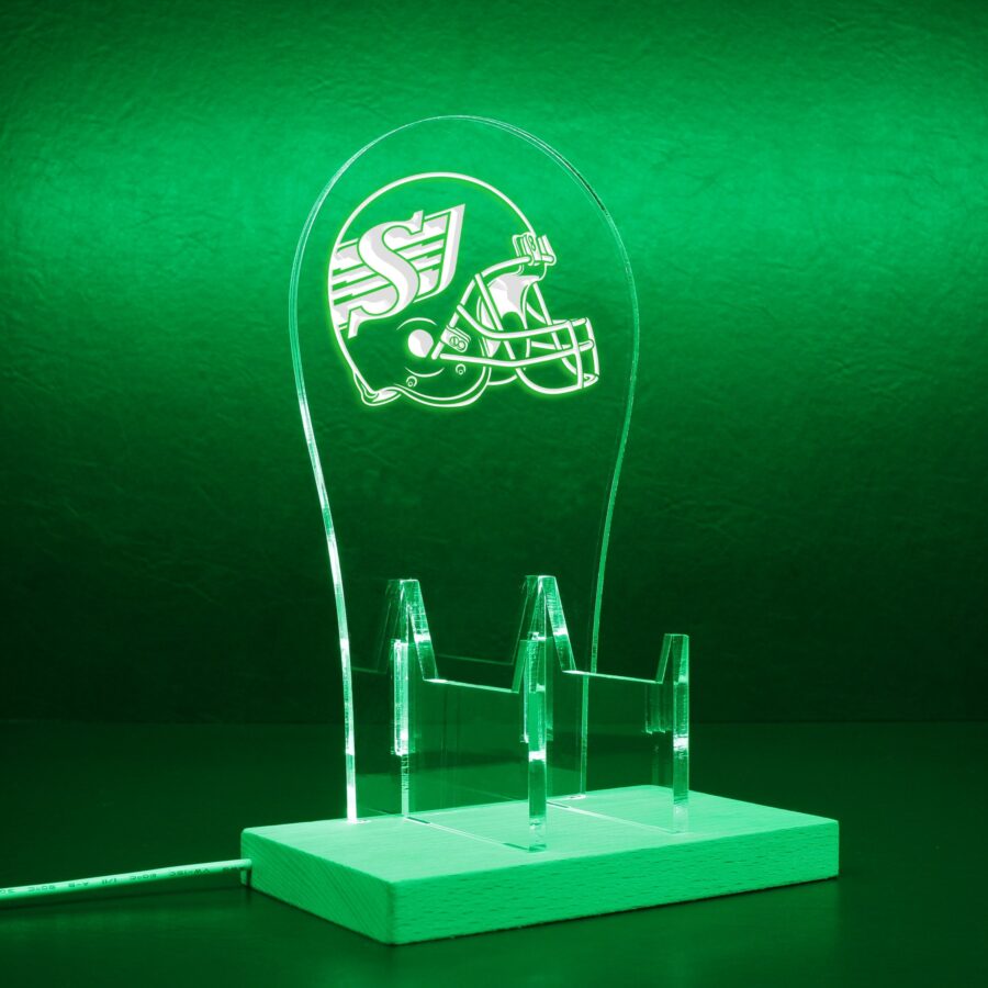 Saskatchewan Roughriders Helmet Led Gaming Headset Controller Stand - Image 8