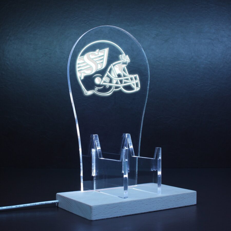 Saskatchewan Roughriders Helmet Led Gaming Headset Controller Stand - Image 9