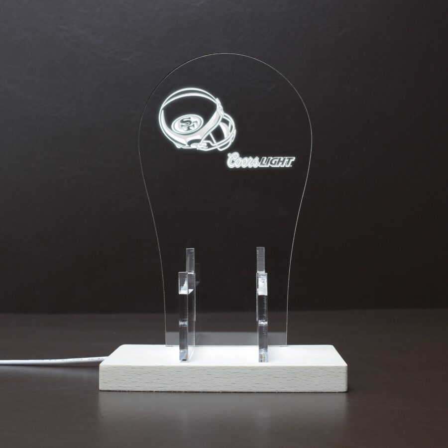 San Francisco 49Ers Helmet Logo Led Gaming Headset Controller Stand - Image 10