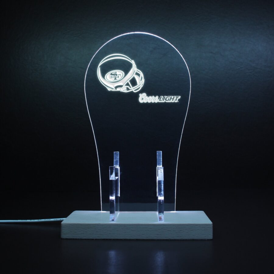 San Francisco 49Ers Helmet Logo Led Gaming Headset Controller Stand - Image 7
