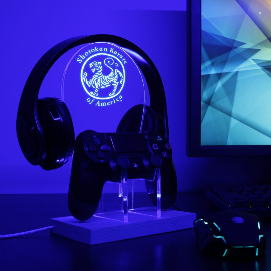 Shotokan Karate Tiger Kumite Led Gaming Headset Controller Stand - Image 4