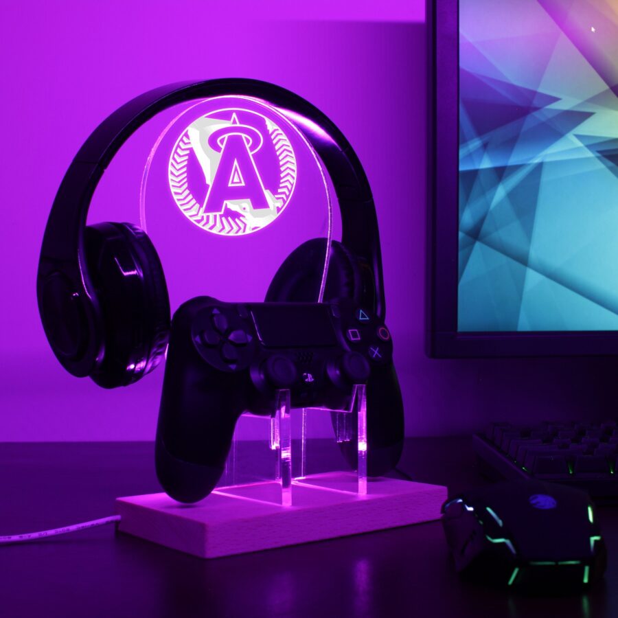 Los Angeles Angels Led Gaming Headset Controller Stand Style 6