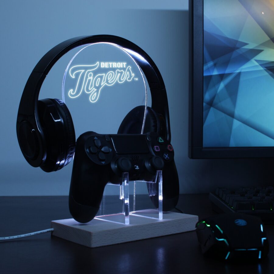 Detroit Tigers Led Gaming Headset Controller Stand Style 10 - Image 3