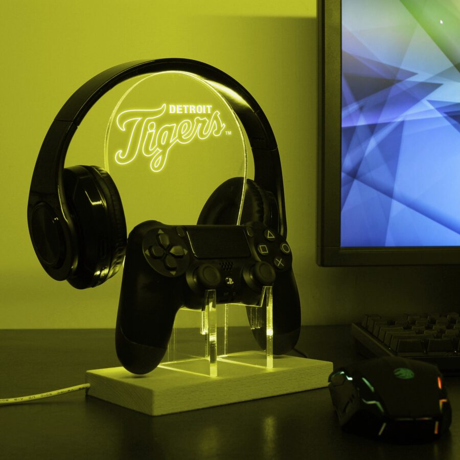 Detroit Tigers Led Gaming Headset Controller Stand Style 10 - Image 4