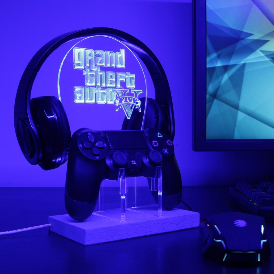 Grand Theft Auto 5 Led Gaming Headset Controller Stand - Image 4