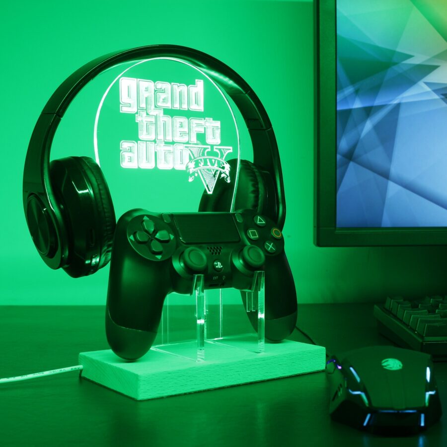 Grand Theft Auto 5 Led Gaming Headset Controller Stand - Image 2